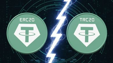 تفاوت تتر ERC20 و TRC20